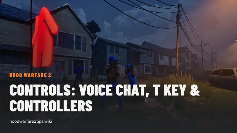 Hood Warfare 2 Controls: Voice Chat, T Key & Controllers